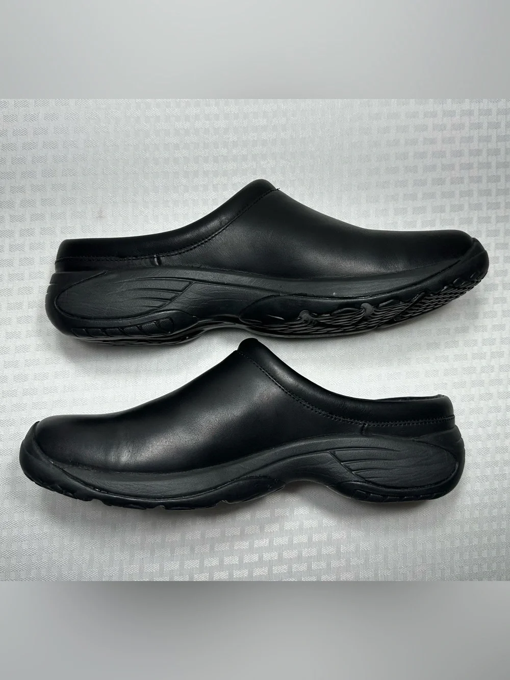 Merrell Encore Gust Clogs Black Leather J66171 Men's 13 Comfort Shoe Slip On EXC - Picture 5 of 10